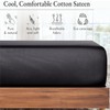 AL NOOR HOME Premium Charcoal Fitted Sheet - 100% Pure