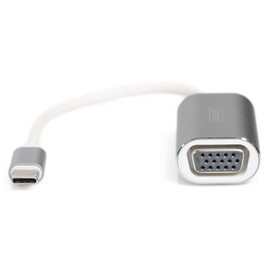 Digitus USB 3.1 Type C Graphics, HDMI/VGA/DP/Macbook Compatible With Aluminium Housing – Silver silver Silver