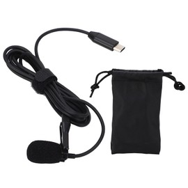 Lavalier Microphone Sports Camera for Insta360 ONE RS, Microphone Type C Connector Clip On Lapel Mic, Noise Reduction Omnidirectional Pickup Mic.