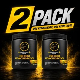 Pack 2 Creatina Monohidratada 300g Supplement For You