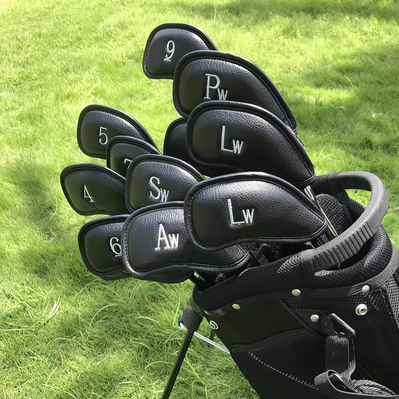 LYSAIMG 12Pcs Golf Head Covers, Deluxe Club Headcover, Universal Fit,
