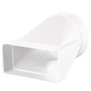 Transition Piece 55 x 110 mm Diameter 100 mm White