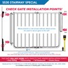 Cardinal Gates SS30 Stairway Special Baby Gate for Top of