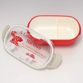 Aito 278452 Leo Lionni Lunch Box, Bento Box, Approx. 7.5 x 3.9 inches (19 x 10 cm), Chameleon, Made in Japan