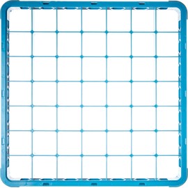 Carlisle FoodService Products OptiClean 49 Compartment Divided Glass Rack Extender, 1.78", Blue