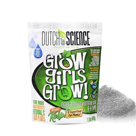 Dutch Science Nutrients Vegetative Plant Fertilizer - 100% Organic Plant Bud and Flower Fertilizer for Vegetative Stage | Our Grow Girls Grow Powder Increase Root Growth and Plant Strength | 500g