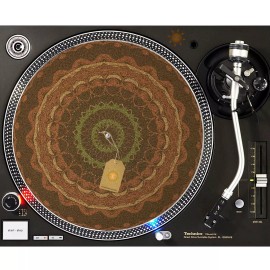 For Technics, For American DJ, For Denon, For Pioneer, For Realistic Spiral Nuts CORK Slipmat Turntable 12" for DJ Vinyl LP Audiophile