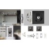 ccjh Invisible Durable Door Locks Handle with Keys for Sliding