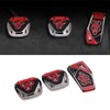 Jawmoy 3 PCS Universal Accelerate Clutch Brake Pedals Set, Nonslip