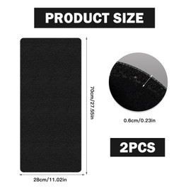 Jinfanshurich 2 Stück Bodenschutzmatte Fitness, Schalldämmende Schutzmatten Fitness 6 mm Dicke rutschfeste Unterlage für Fitnessgeräte Ideal für Fitnessgeräte(28x70cm)