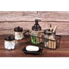 Kitchen and Bathroom Soap Dish Tray - Metal 2-Piece Soap