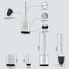 Sellemer Toilet Brush and Holder Set for Bathroom, Flexible Toilet
