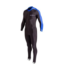 NeoSport Unisex Full Body Sport Skin-Black/Blue-Large