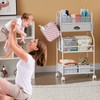 Baby Diaper Caddy Cart Organizer -3 Tier, Bedside Nursery Essentials