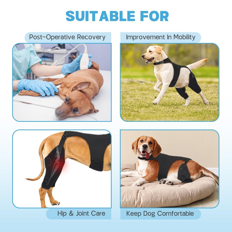Marnonsis Dog Knee Braces for Back Leg,Support for Large Dogs,XL