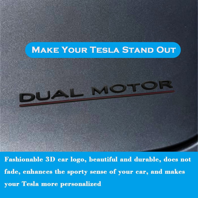 YHCDSEA Dual Motor Badge Emblem Sticker Plaid Decor Compatible for