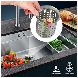 Everflow Bar Style Deep Sink Strainer