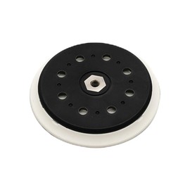 Trade-Shop 15-Hole Velcro M8 Sanding Disc Diameter 150 mm Hard Compatible with Makita BO6050 BO6050J Random Orbital Sander Replaces 197315-5 197314-7 Pack of 2