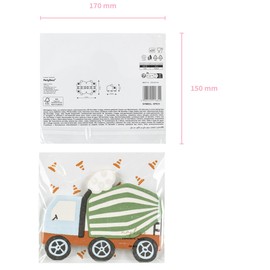 PartyDeco 20 Napkins Construction Site Concrete Mixer