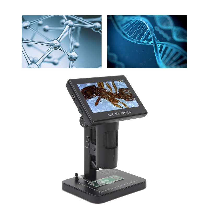 Digital Microscope with 5in IPS Screen USB 1080P 1000X Magnification