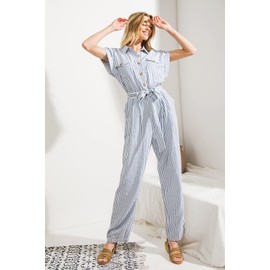 overol sin mangas con estampado bohemio de tomato volador, sin mangas, Azul, S