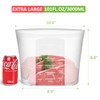 Reusable Storage Bags Extra Large, 0.8 Gallon/101 fl.oz/3000 ml, 4