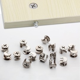 20 Pcs Furniture Connecter Cam Lock Fittings Cam Nut Furniture, Furniture Nut Connector for Cabinet Drawer Dresser Wardrobe Furniture Panel Connecting