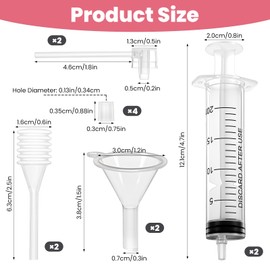 20ml Perfume Refill Pump Tools, 8 Pcs Plastic Perfume Dispenser Transfer Tools Kit Includes 2 Clear Pumps, 2 Droppers, 2 Funnel, and 2 Refill Tool for Perfumes Oils