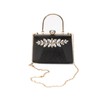 CORIOS Rhinestone Evening Bag for Women Sequin Pleated Clutch Bag