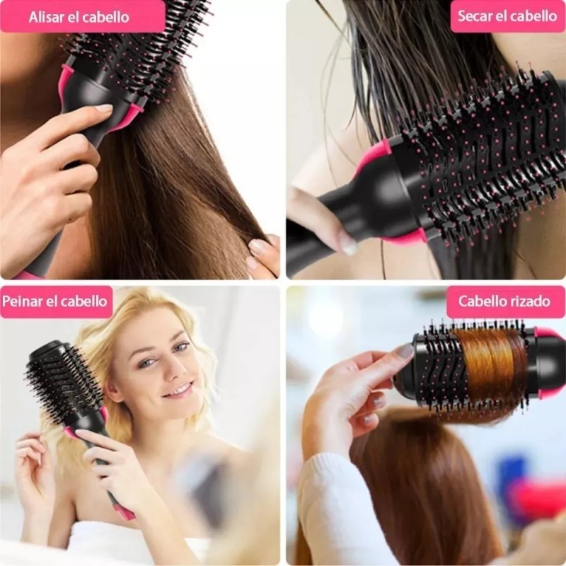 Taej 85 Cepillo De Cabello Aire Caliente Electrico Alaciador Rizador