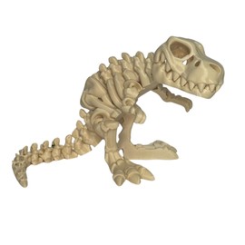 3D Printed Bone T-Rex Dinosaur Articulated Flexi Fidget Toy, Cute Little Articulated Fidget Toy Figures, Flexible, Fun for Office, Class, Work, or Decoration