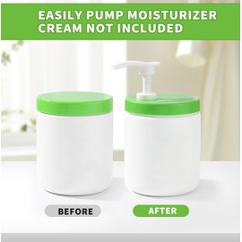 3 Pcs Pump Lid for Cetaphil Body Moisturizer 550g/20oz Lotion Pump Dispenser for 3.54inch Diameter Replacement Wide Mouth Pump Lid Dispenser for Cream