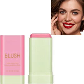 Barra de colorete de larga duración, crema de colorete hidratante, colorete suave y duradero, específico para maquillaje.(rosa）