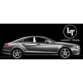Luxury Trims Mercedes CLS W218 Stainless Chrome Pillar Posts by Luxury Trims 2012-2018 (6pcs)