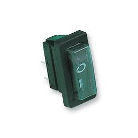 ARCOLECTRIC (BULGIN LIMITED) Rocker Switch, SPST, Black, Pack of 1, C1300ALGAA