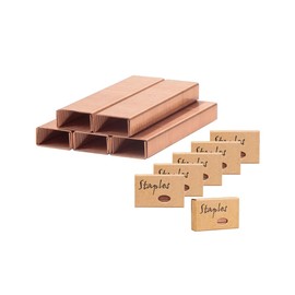 NatSumeBasics Rose Gold Staple 6000 Colored Staples Copper Color Staples Standard Fit Desk 26/6 Manual Stapler, 1000 Per Pack Total 6 Pack for Office and Study Supplies (Rose Gold, 6 Pack)