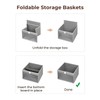 StorageWorks Closet Storage Bins, Large Storage Baskets with Clear Window