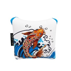 Putter Cover Headcover Mallet Magnetic Tailor-Made Fit Spider Cameron Odyssey Mexican Carp (White Square)