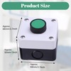GAESHOW Weatherproof Push Button Switch, Weatherproof Green Push Button, Green