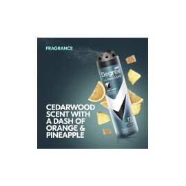 Degree 3 Degree deodorant men spray 72 Hours Effective. 3.8 Oz