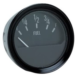 SEACHOICE Fuel Gauge, Black Bezel