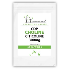 CHOLINE Forest Vitamin CDP Choline Citicoline 300mg Capsules Memory and Concentration (60)