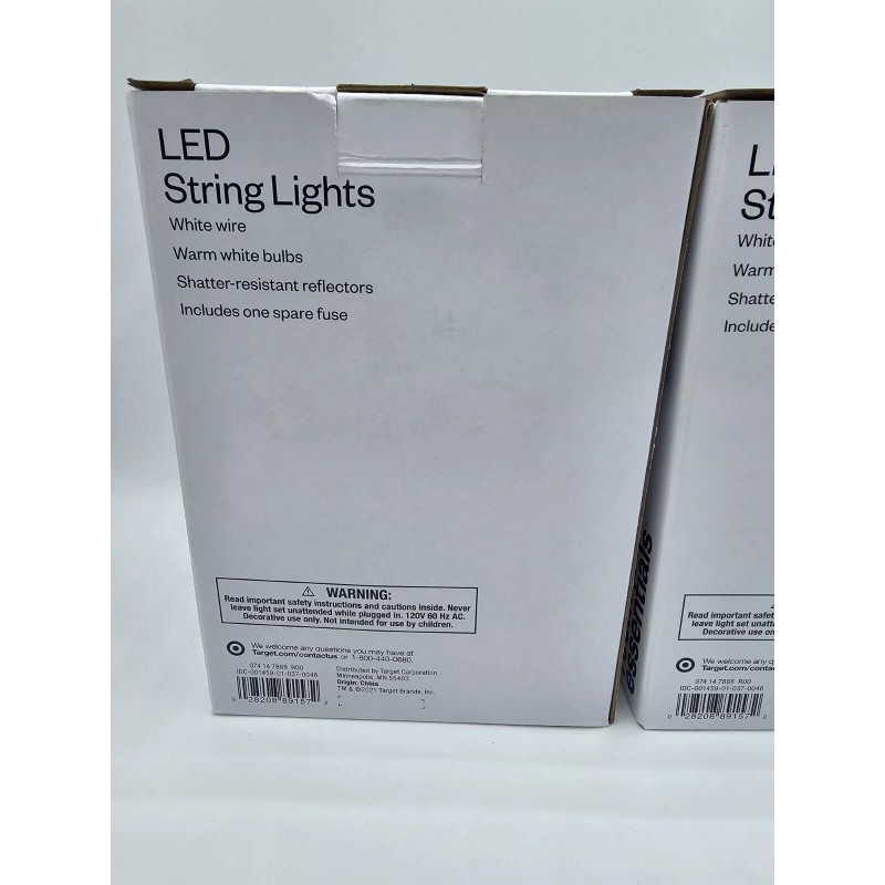 Room Essentials 2 String Bulb Lights LED Room Essentials NEW
