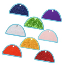 Perfeclan 8Pcs Mini Sensory Mats Textured Floor Mats, Educational Toys, Assorted Textured Sensory Floor Tiles for Toddlers, Baby, Kids