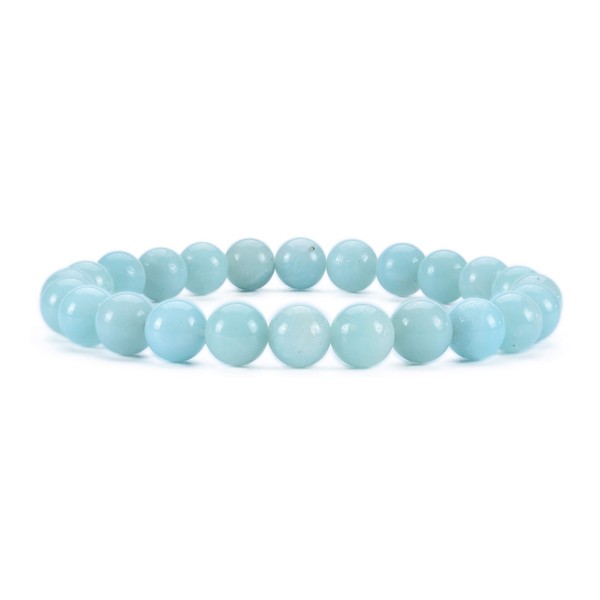 Cherry Tree Collection Natural Semi-Precious Gemstone Beaded Stretch Bracelet 8mm