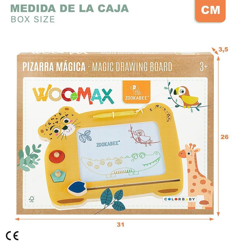WOOMAX 47586 Wooden Magnetic Board