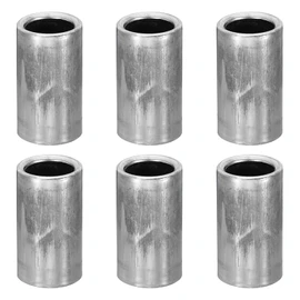 PATIKIL M10 Steel Spacers, 6 Pcs Metal Spacers Steel 10mm ID x 14mm OD x 25mm L Carbon Steel Spacer Screw Standoff Round for 2/5in or M10 Screw Bolts