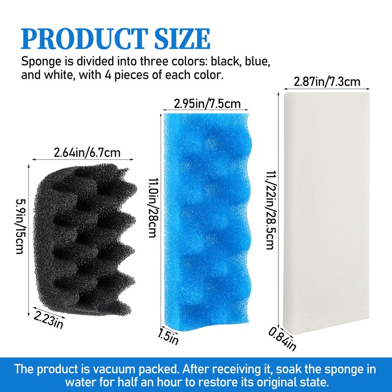 Bio Foam Value Pack for Fluval 406/407 Canister Filters -12