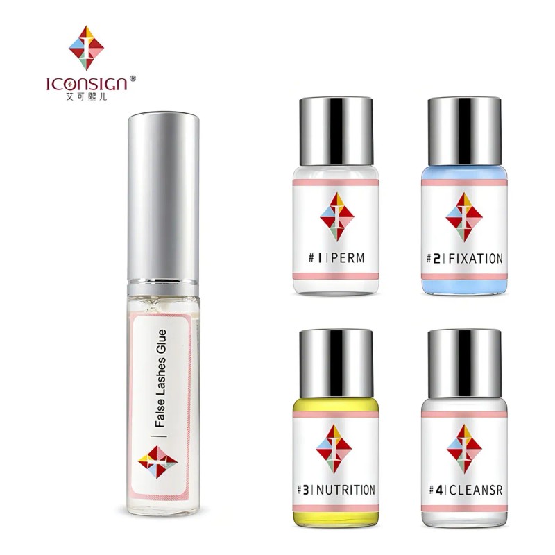 Kit Lash Lift Permanente Pestañas Marca Iconsign con Aceite Nutritivo