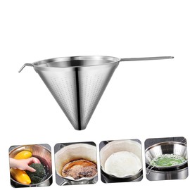 Tofficu 1 PC Stainless Filter Dripper Reusable Easy to Clean Compact Design for Home Travel Tea and Coffee Brewing Wide Mouth Funnel